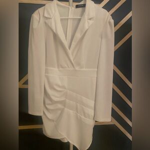 Chicme White Long Sleeve Dress